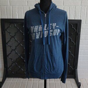 Harley Davidson Zip Up Hoodie Womens Medium M
